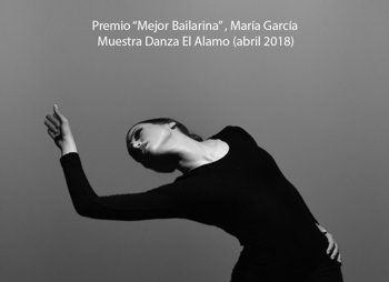Premio a la mejor bailarina, María García, en la Muestra de Danza de El Álamo